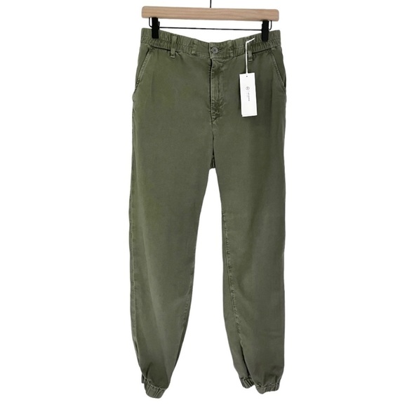 NWT Ag Adriano Goldschmied Women's Caden Jogger Trouser Pants in Green Size 26 - Picture 7 of 16